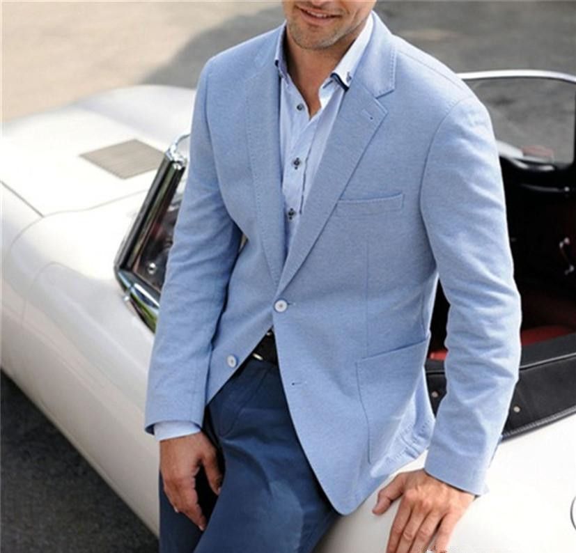 light blue suit jacket