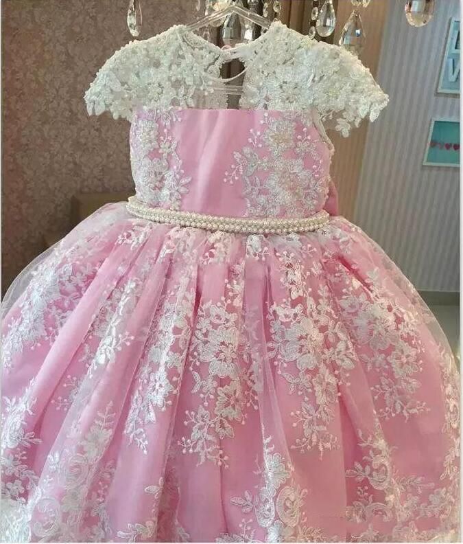 vestido para daminha rosa