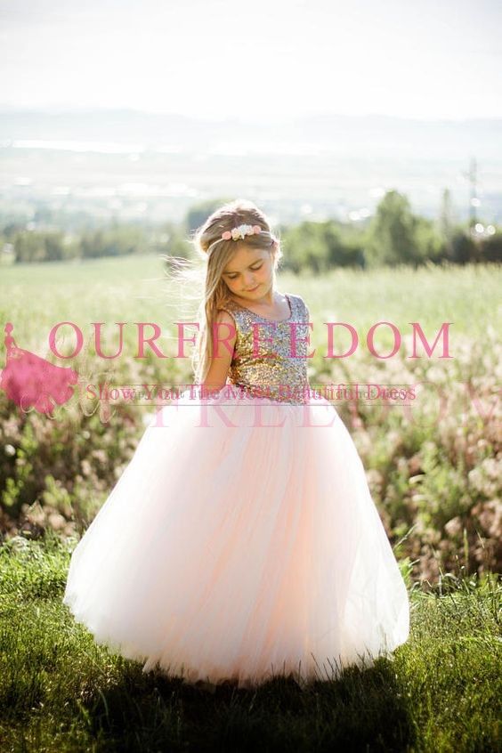 sparkle tulle flower girl dresses