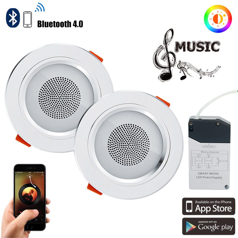 2019 Lumiparty Led Color Changing Bluetooth Ceiling Light Lamp 4 0 Music Ceiling Lights Smart Creative Decorative From Butao 71 87 Dhgate Com