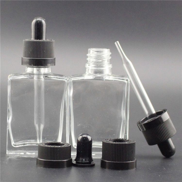 30ml klare Glasflasche