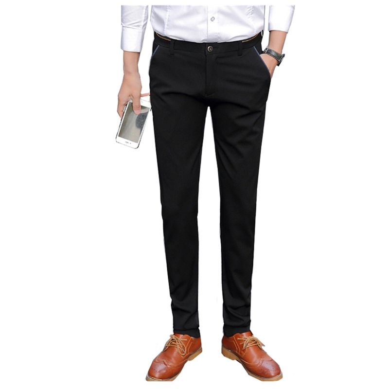 black casual trousers