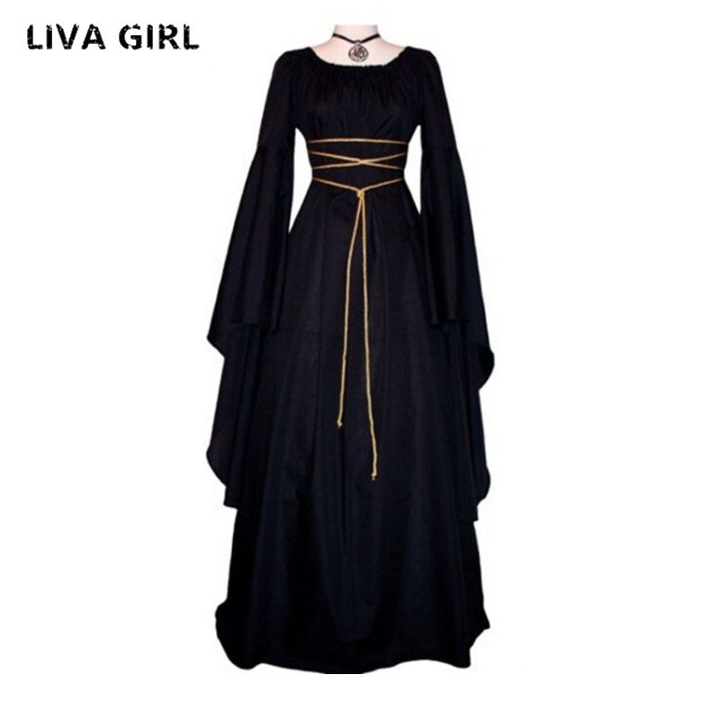 #609 Costume robe déguisement gothique sorcière médiéval 6 modeles au choix 