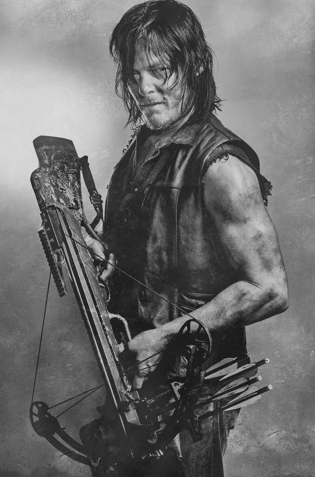 Fond D écran Daryl Dixon Walking Dead Daryl Dixon Noir Blanc Décor À La Maison Stickers Muraux Art  Soie Affiche 24x36 pouce 24x43 pouce