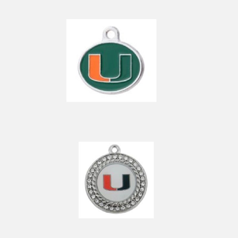 Miami hurricanes necklace charm Clearance