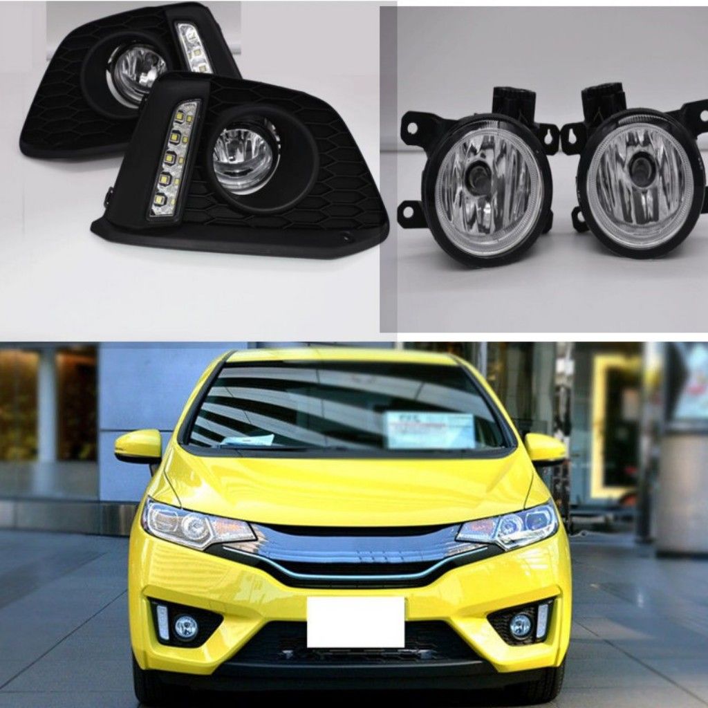 Car LED Daytime Runnin Fog Light DRL For Honda Jazz Fit