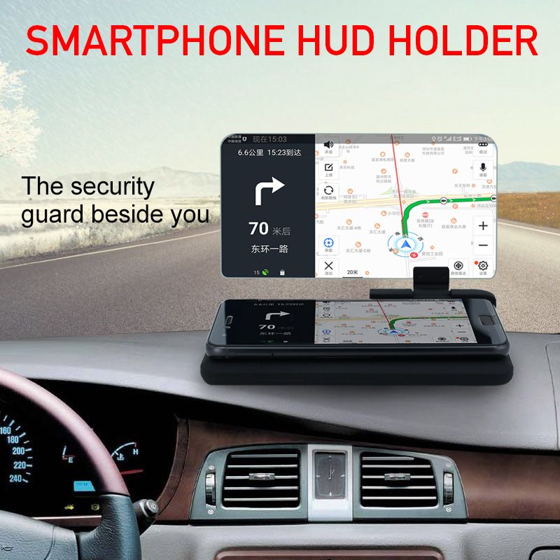 Mobile Phone Bracket HUD car Navigation Projector Head-up Display 