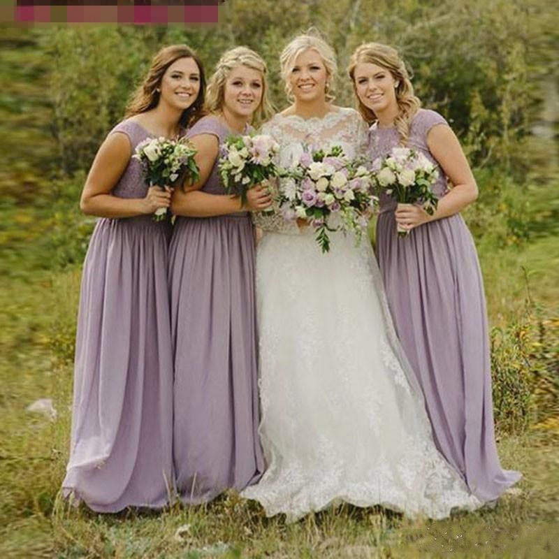 cheap light purple bridesmaid dresses