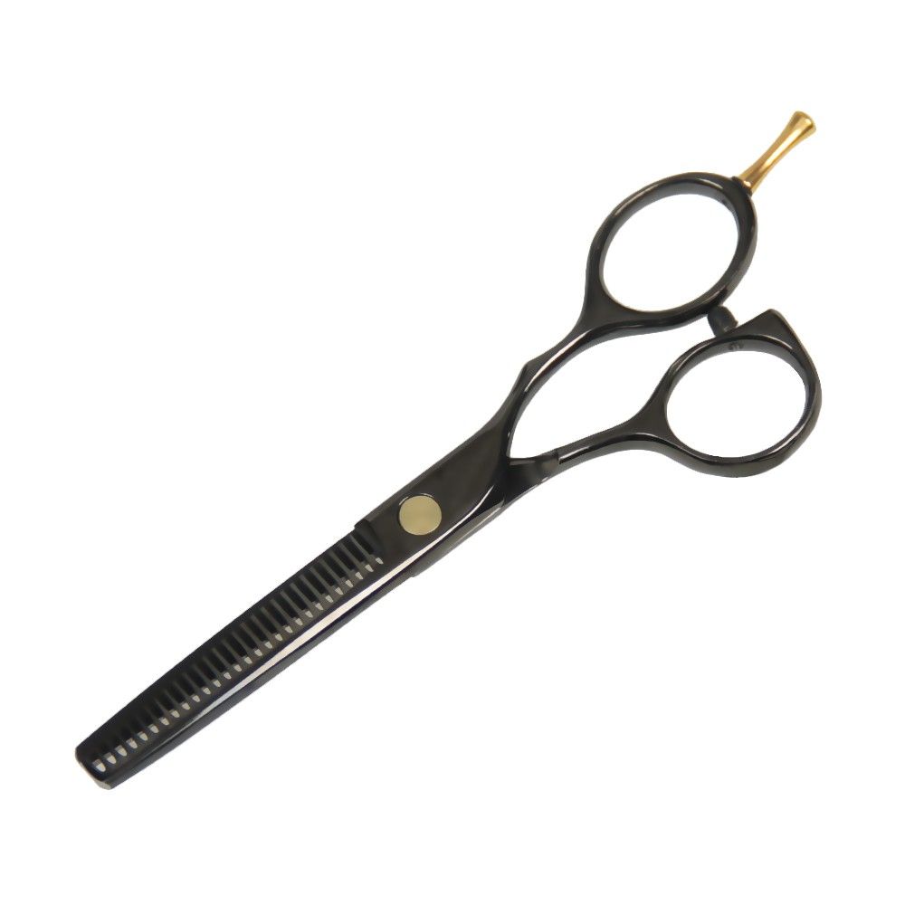 New 5 5 Inch Hair Scissors Black Professional Tesoura Hairdressing