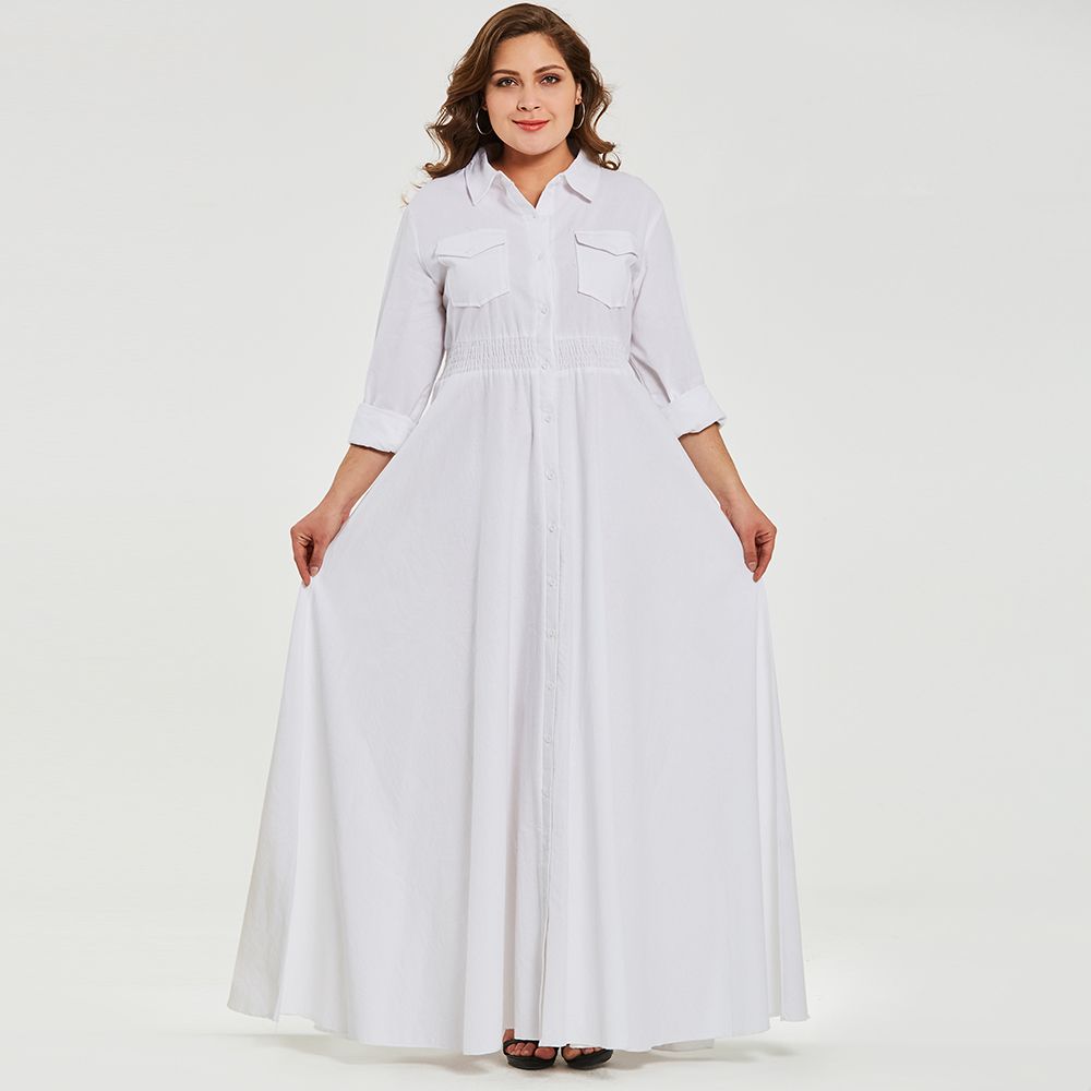plus size cotton maxi dresses
