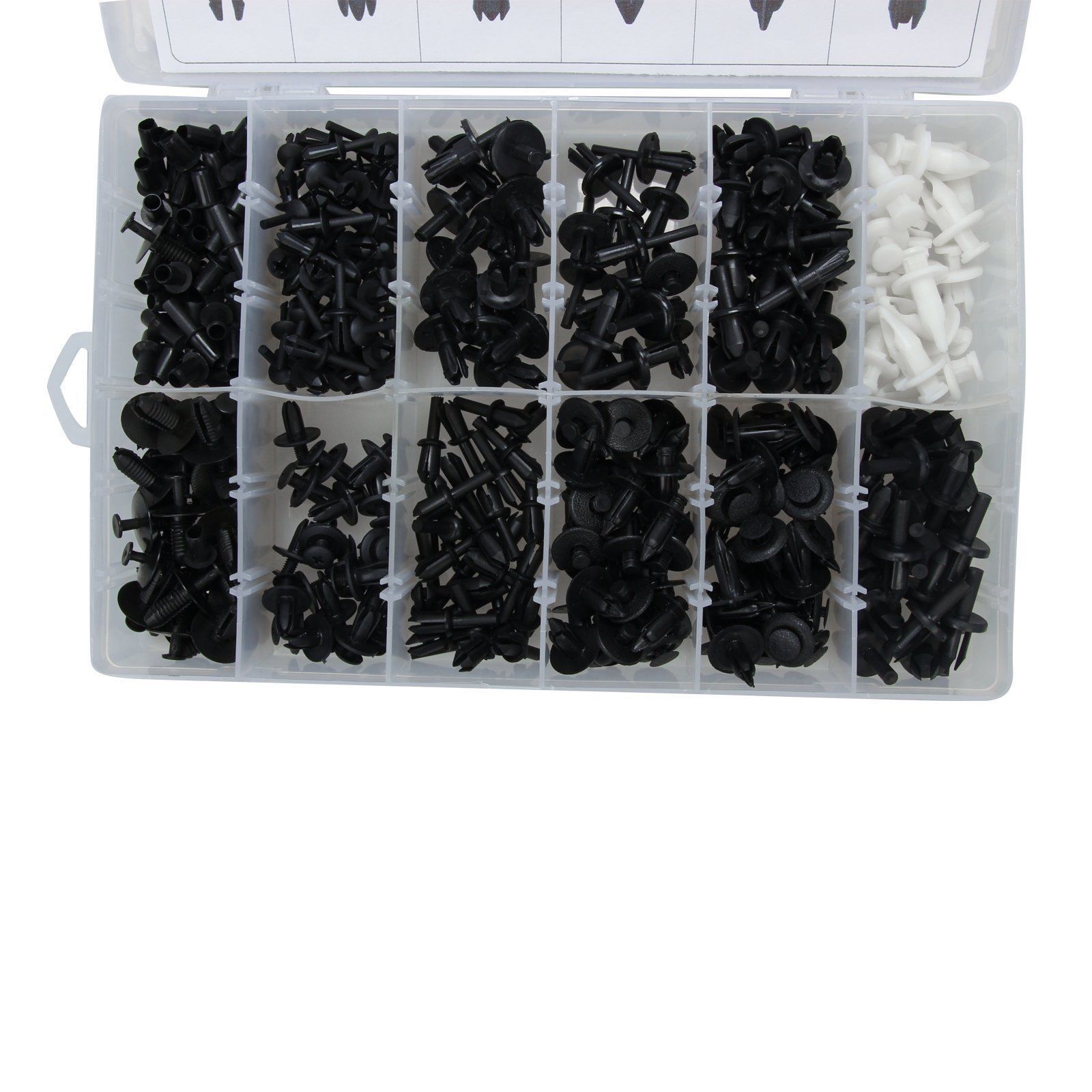 415 Unids 18 Tamaños Surtido Clip Recortar Pin de empuje del coche