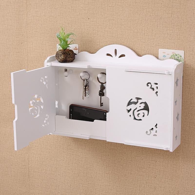 2019 Simple And Modern Wall Shelves Hook Free Drilling Living Room