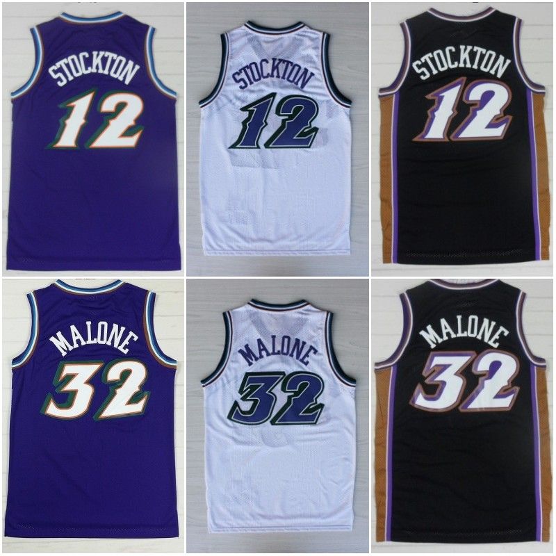 john stockton black jersey