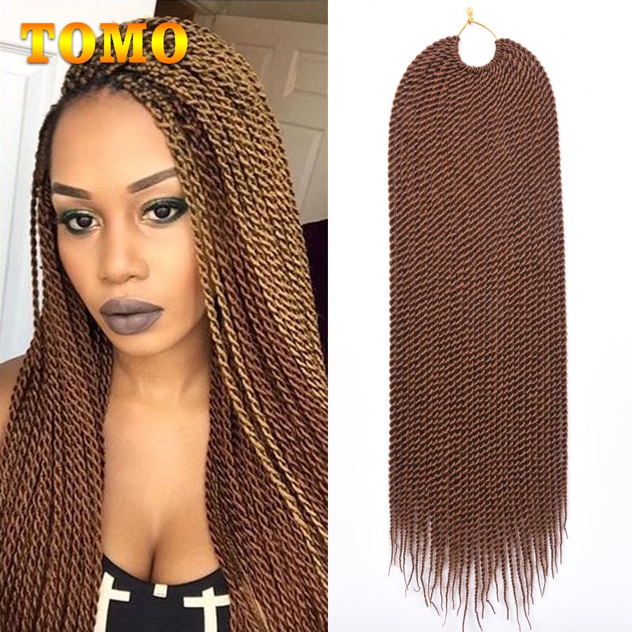 TOMO 30Strands/Pack Senegalese Twist Crochet Braids Black Brown Burgundy  Purple Pure/Ombre Color Braid Hair Crochet Braiding Hair Extensions From  Tomohair, $5.55 | DHgate.Com