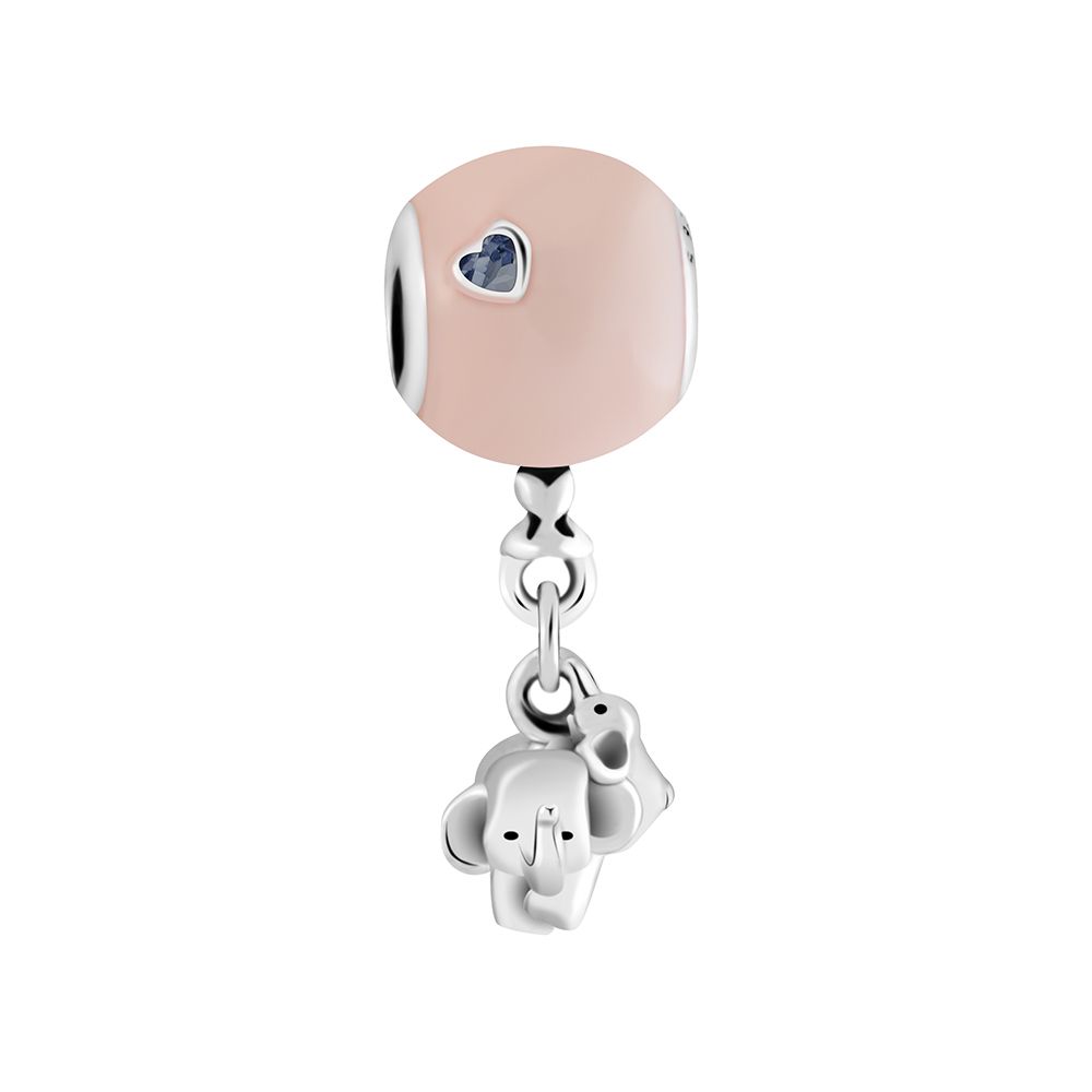 2021 Elephant And Pink Balloon Charm Fashion 925 Sterling Silver ... 2021 Elephant And Pink Balloon Charm Fashion 925 Sterling Silver ...