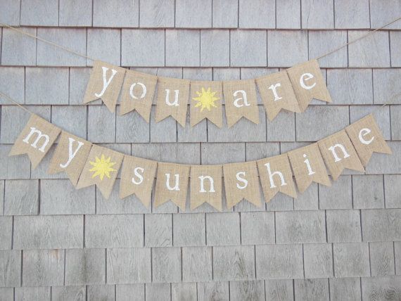 2020 Personalized You Are My Sunshine Baby Shower Burlap Banners Nursery Room Sign Party Buntings Garlands Photo Prop From Suozhi1995 33 32 Dhgate Com