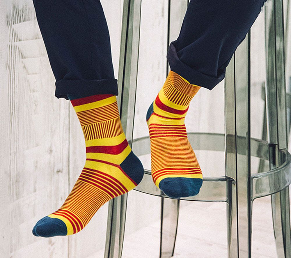 Chaussettes Fantaisie Homme Ueither - Coton Confortable Et Respirant - Socquettes Décontractées