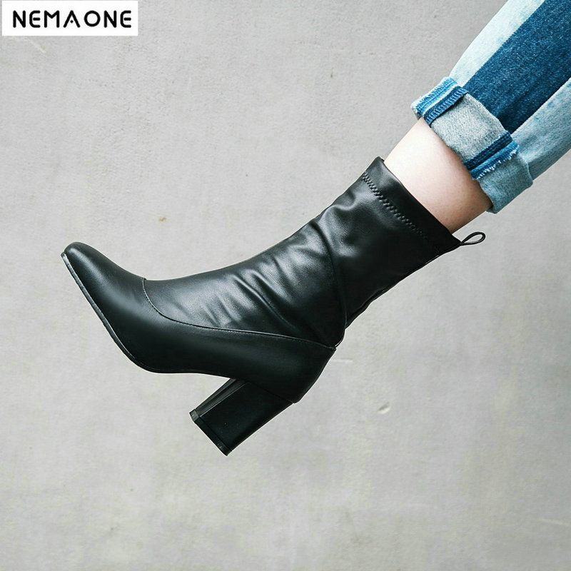 womens black dress boots