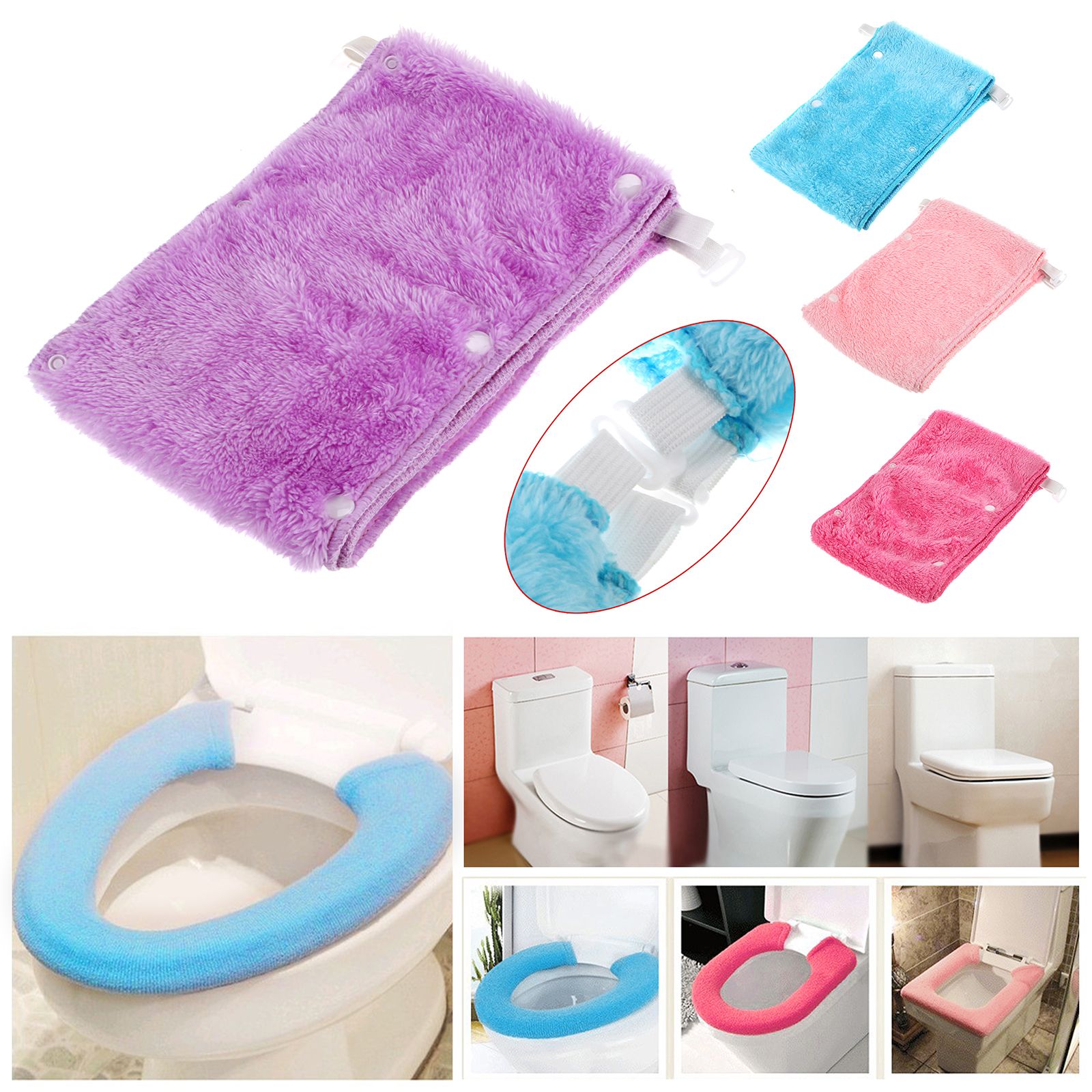 purple soft toilet seat