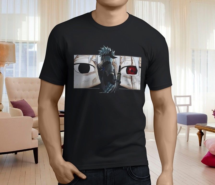 New Popular Kakashi Mangekyou Sharingan Eye Mens Black T Shirt Size S 3xl Shop Online T Shirts T Shirt From Crazytees 127 Dhgatecom