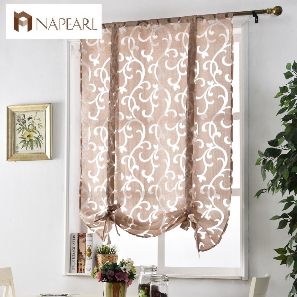2019 Kitchen Short Curtain Window Treatments Curtain Kitchen Roman
