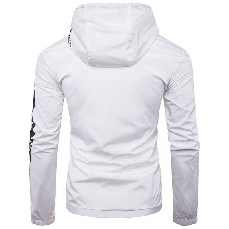 Großhandel Envmenst Weiße Jacke Männer 2017 Herren Brief Gedruckt Mit Kapuze Beiläufige Weiße Jacken Männlichen Mantel Dünne Männer Mantel Outwear Von Großhandel Envmenst Weiße Jacke Männer 2017 Herren Brief Gedruckt Mit Kapuze Beiläufige Weiße Jacken Männlichen Mantel Dünne Männer Mantel Outwear Von