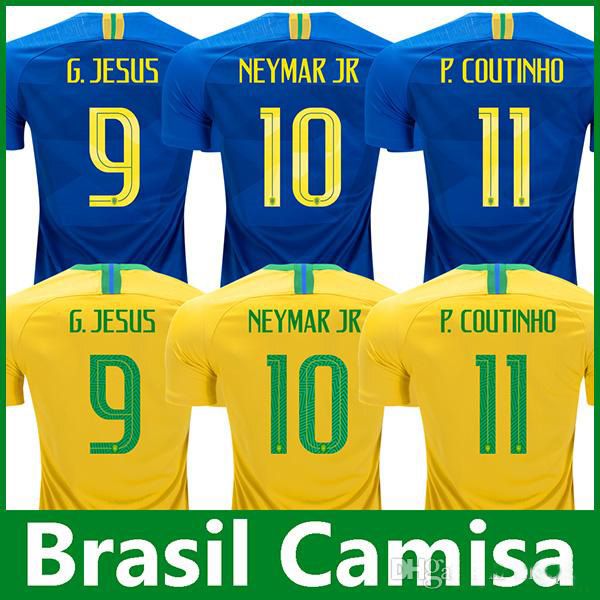 neymar blue brazil jersey