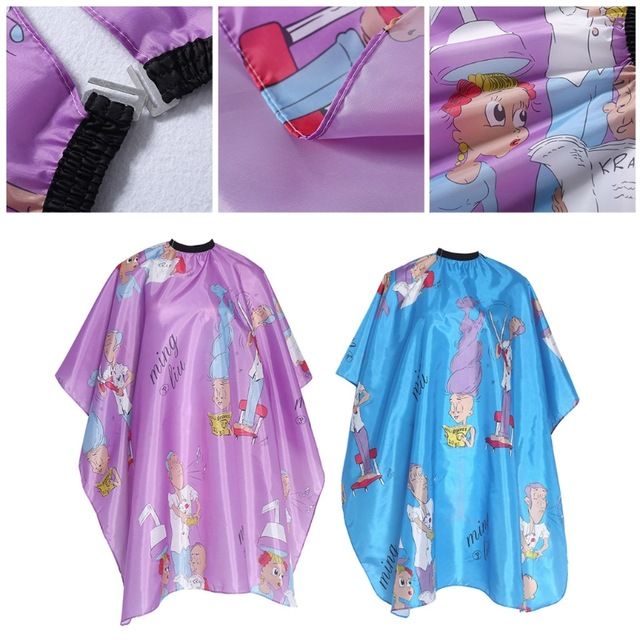 Professional Children Hair Cutting Cape Colorful Barber Cloth Kid Lover
