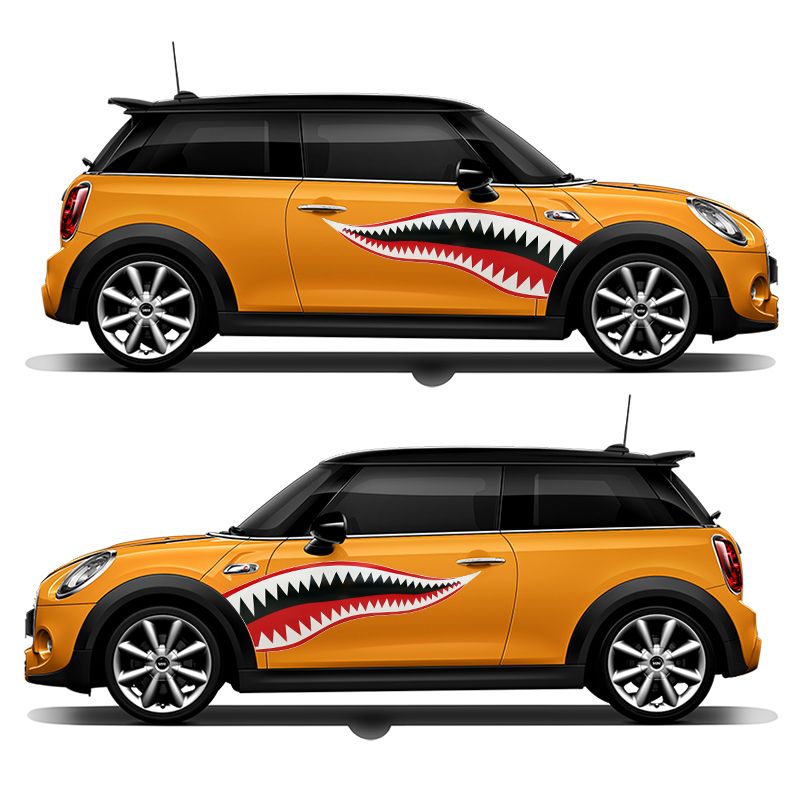 2021 Shark Mouth Car Vinyl Sticker Exterior Side Door