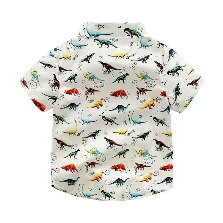 Camiseta de dinosaurio para niños Ropa de niños 2018 Camiseta de verano Top de moda para Camiseta de dinosaurio para niños Ropa de niños 2018 Camiseta de verano Top de moda para