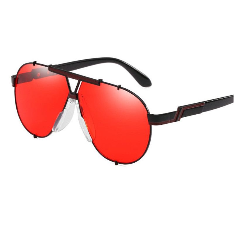 red reflective sunglasses