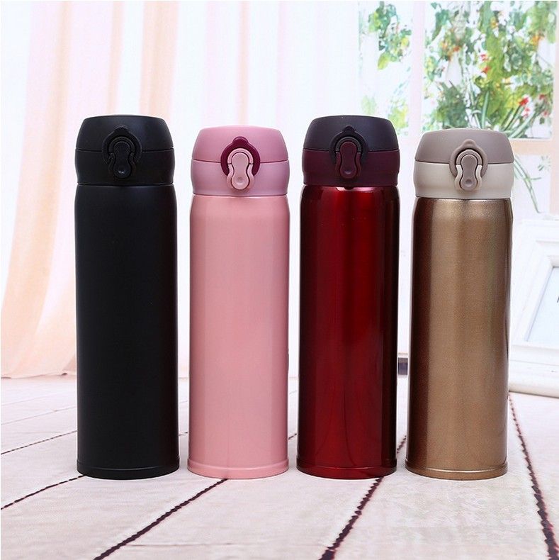 High Quality 480ml Double Stainless Steel Thermos Mug Bounce Cover
