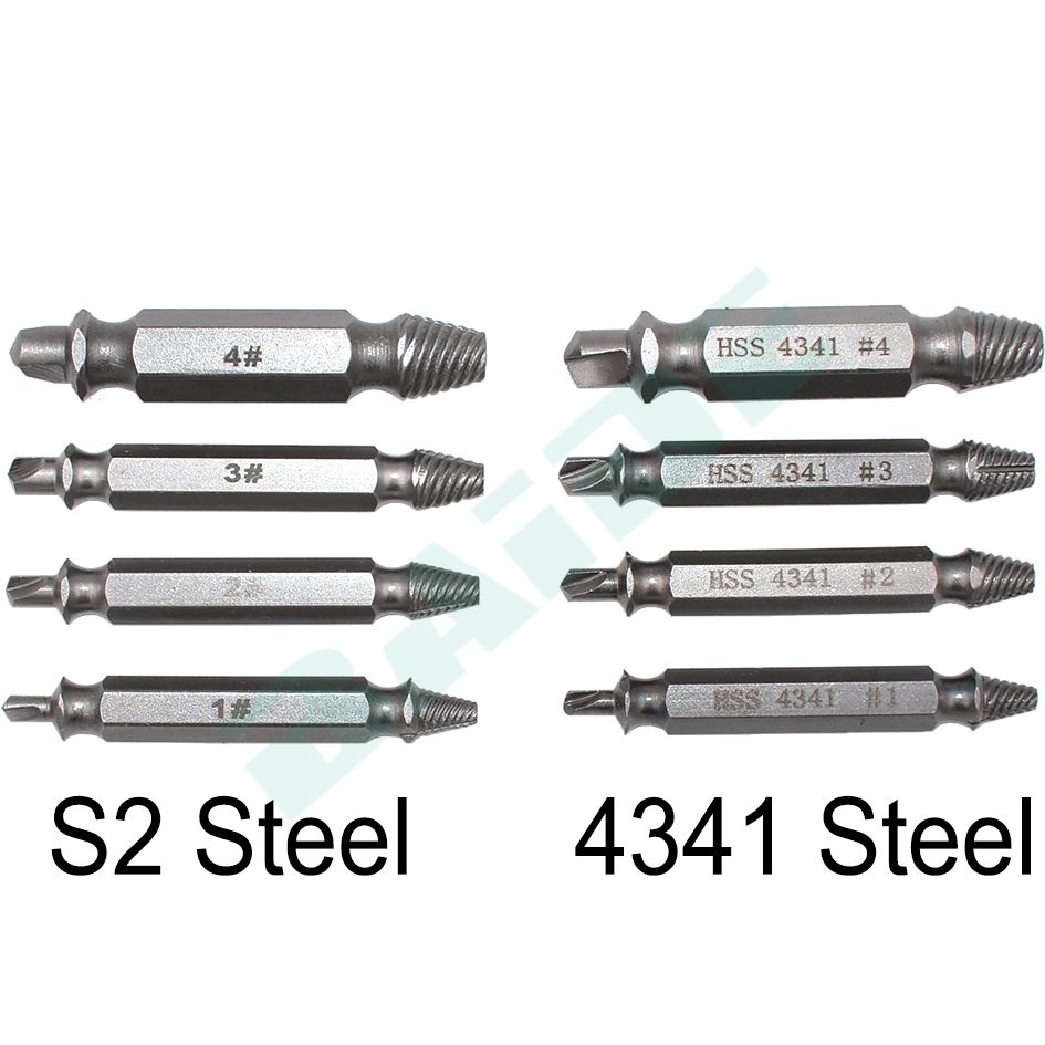 4pcs Damaged Screw Extractor Drill Bits Guide Set Broken Speed Out Easy out Bolt Stud Stripped Screw Remover Tool 4pcs Damaged Screw Extractor Drill Bits Guide Set Broken Speed Out Easy out Bolt Stud Stripped Screw Remover Tool