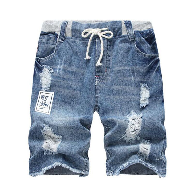 boys skinny denim shorts