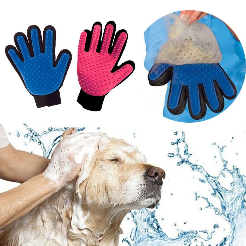pet grooming glove brush