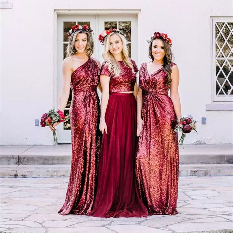 burgundy maternity bridesmaid dress