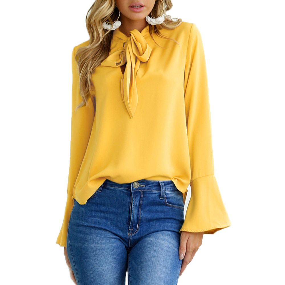blusas amarillas mujer