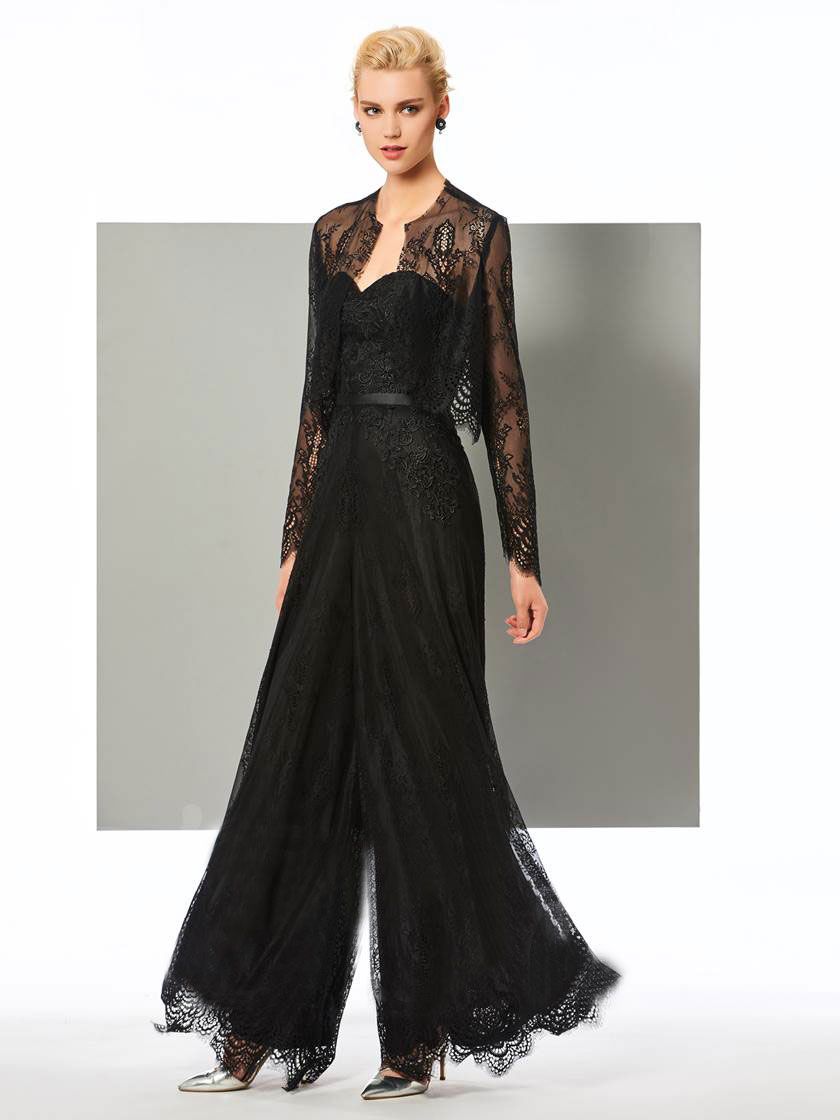 Fashion Black Lace Jumpsuit Mother Of 