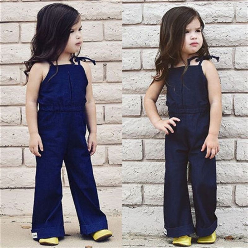 baby girl denim dungarees