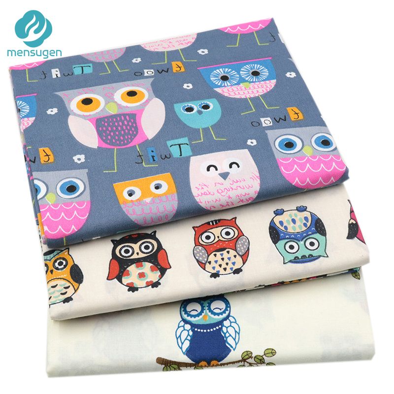 2020 Mensugen Cartoon 100 Cotton Fabric Meters For Quilting Telas
