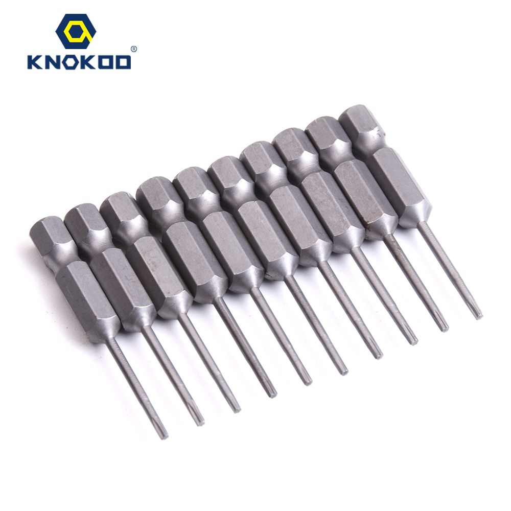 T15 Screwdriver Drill Power Bit 10pcs// Pack 1//4/" Shank Size T6