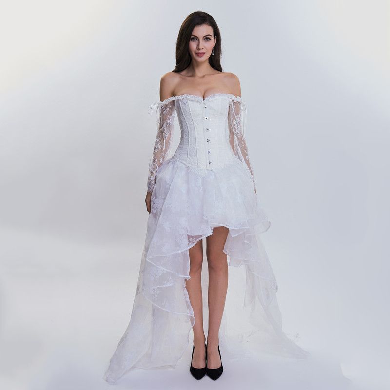 robe corset blanche
