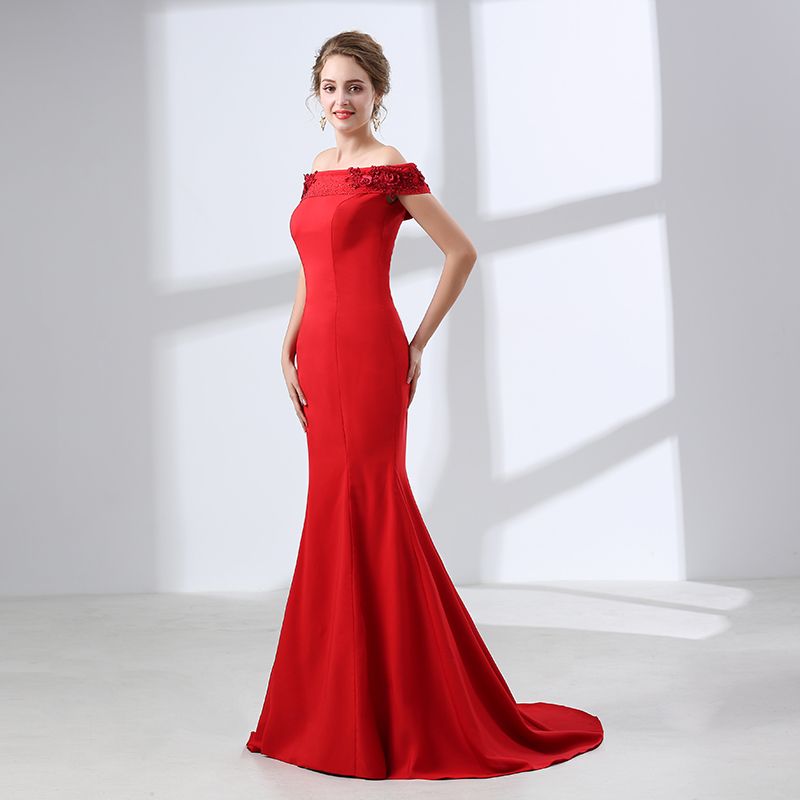 woman in evening dress
