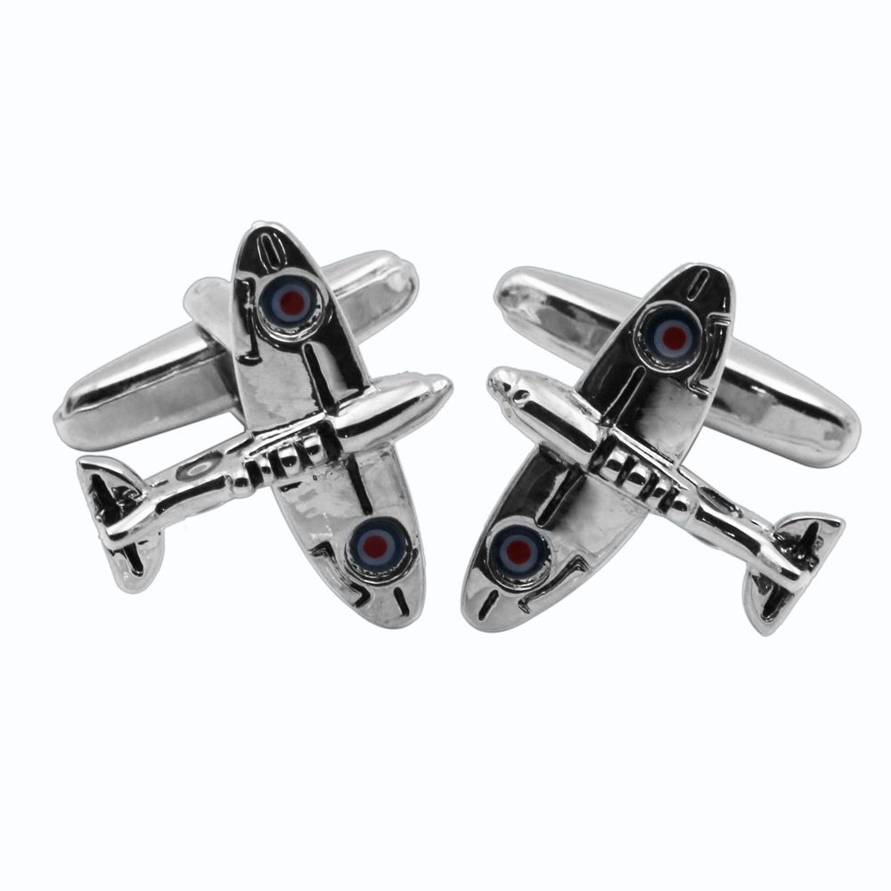 Plane Cufflinks Menss Accessory Silver Round Cufflinks Cufflinks for him cuflinks Custom Cufflinks Helicopter Cuff Links