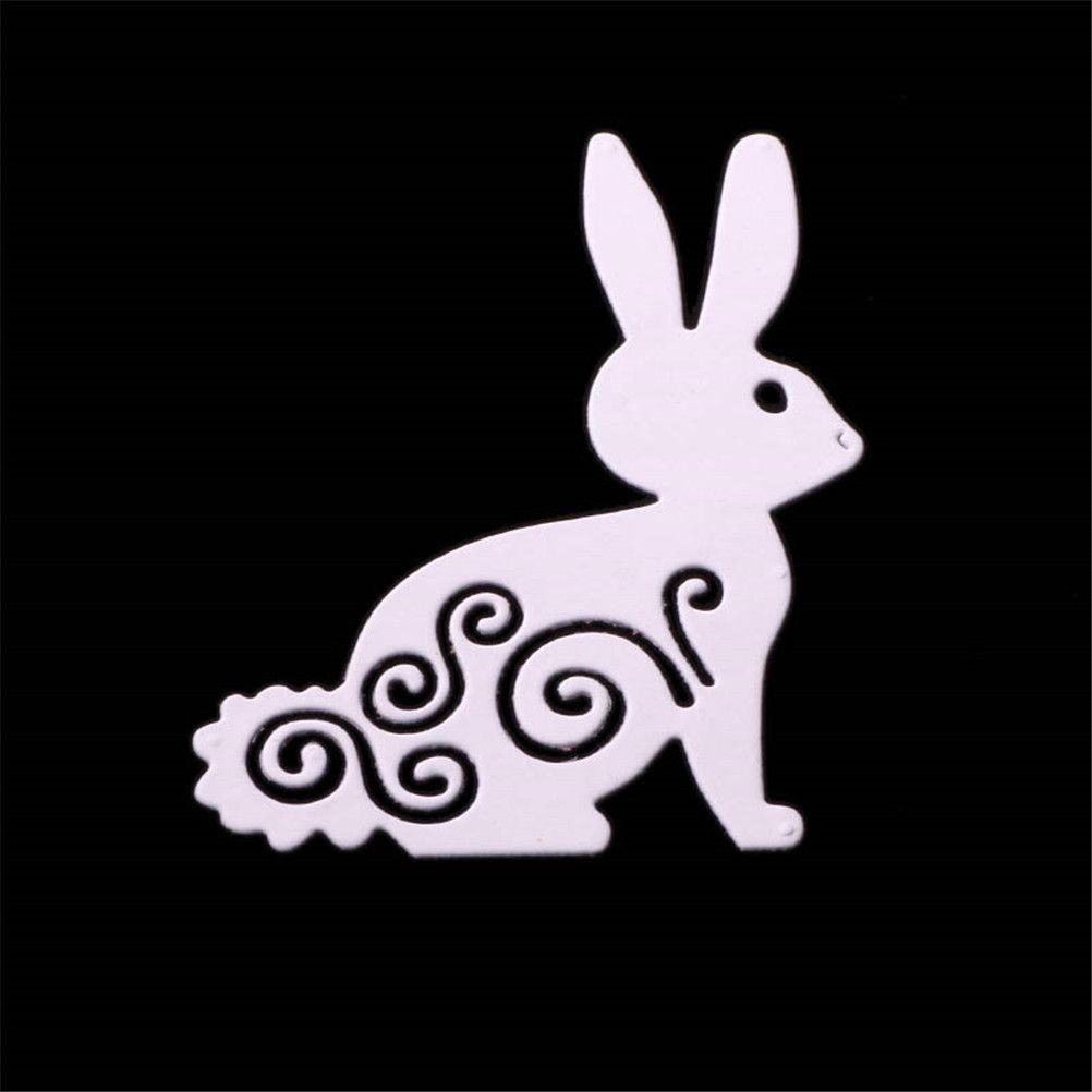 Metal Cutting Dies Easter Jumping Rabbit DIY Album Embossing Paper Photo Stencil