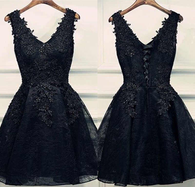 short black cocktail dress