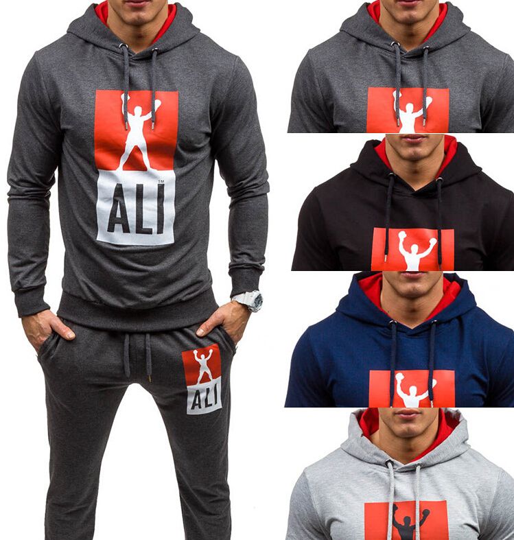 Compra Sudadera Sportswear Set Jogging Clothing Mens Tracksuits Deportes  Fitness Set Europa Y América Hombre Boxeo Impresión Con Capucha Con Capucha  Barato | Entrega Rápida Y Calidad | Es.Dhgate