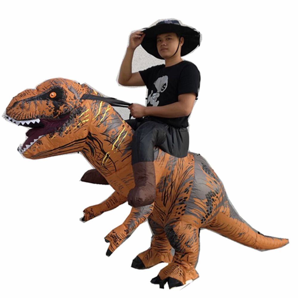 Adult Size Ride On Inflatable T Rex Dinosaur Fancy Costume Adult T