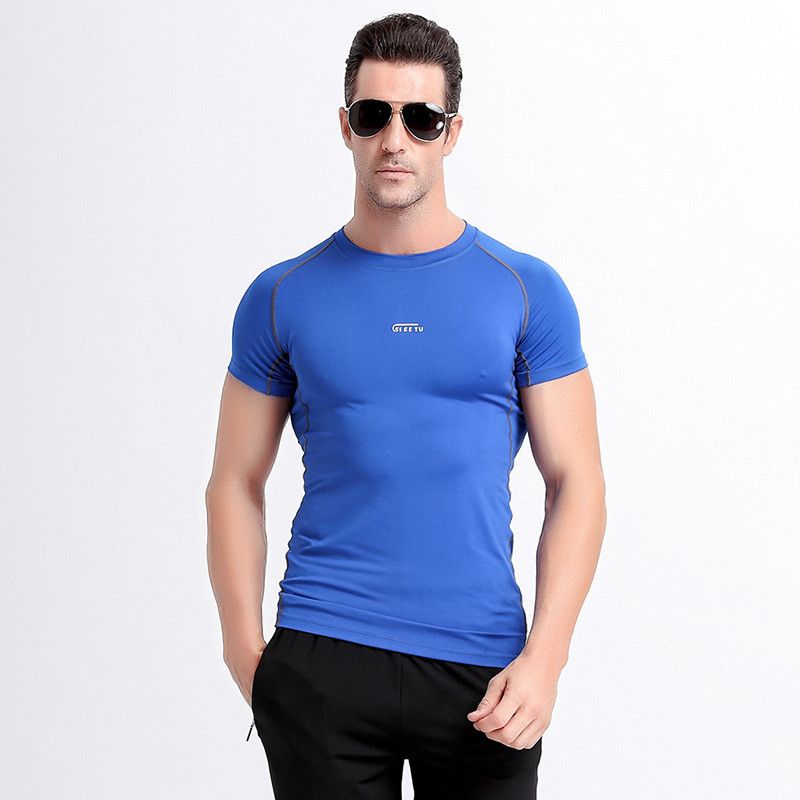 Camiseta Deportiva De Secado Rápido Para Hombre Tops En Vera 