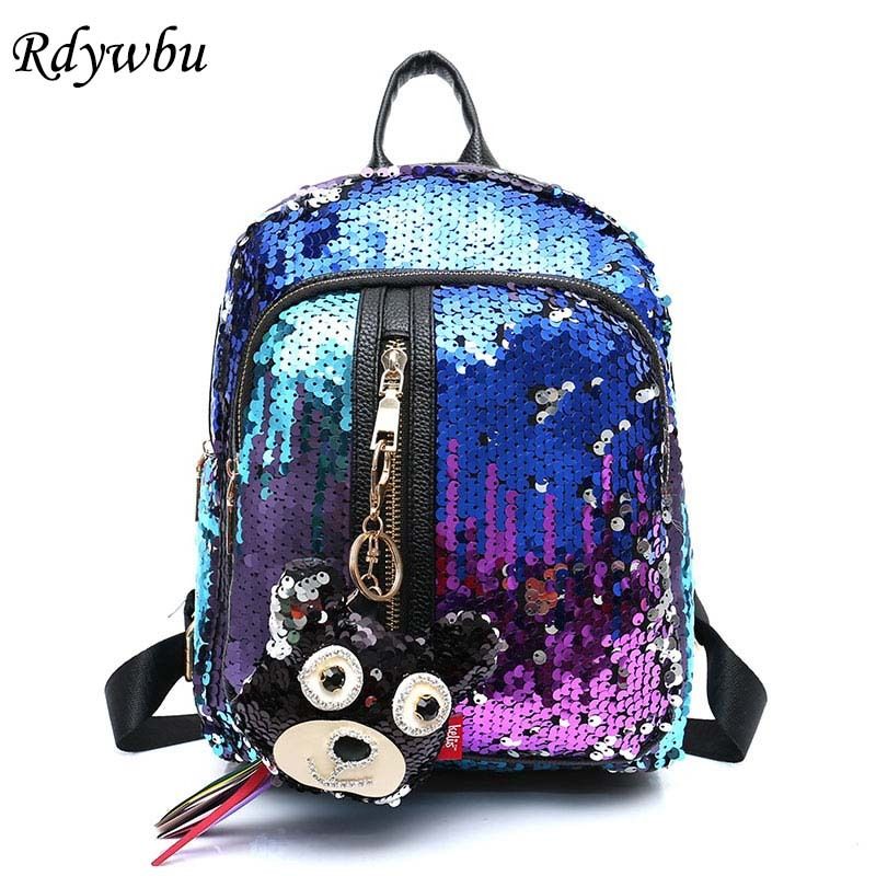 mochilas de lentejuelas escolares